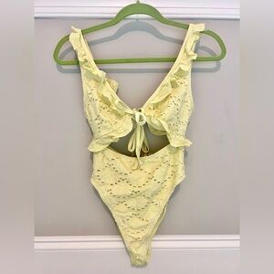 ASOS eyelet one piece swimsuit